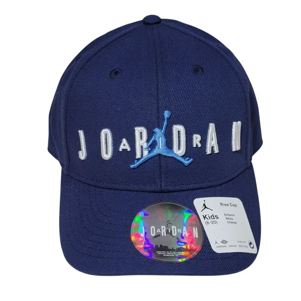 Jordan Nike Air Jordan Jumpman Hat Kids Boys Size 8-20 Blue Strapback‎ Cap NEW